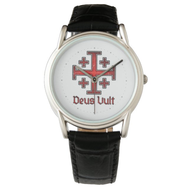 Reloj De Pulsera Jerusalén Caballero Templario cruzada cruzada cris (Anverso)