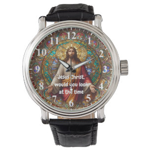 Reloj De Pulsera Jesucristo, ¿podrías ver el tiempo colorido?