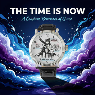 Reloj De Pulsera Jesucristo sosteniendo una cruz