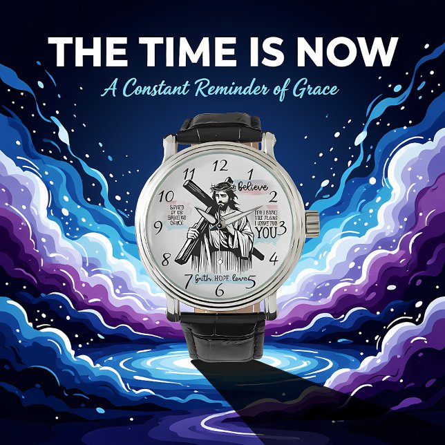 Reloj De Pulsera Jesucristo sosteniendo una cruz (Subido por el creador)