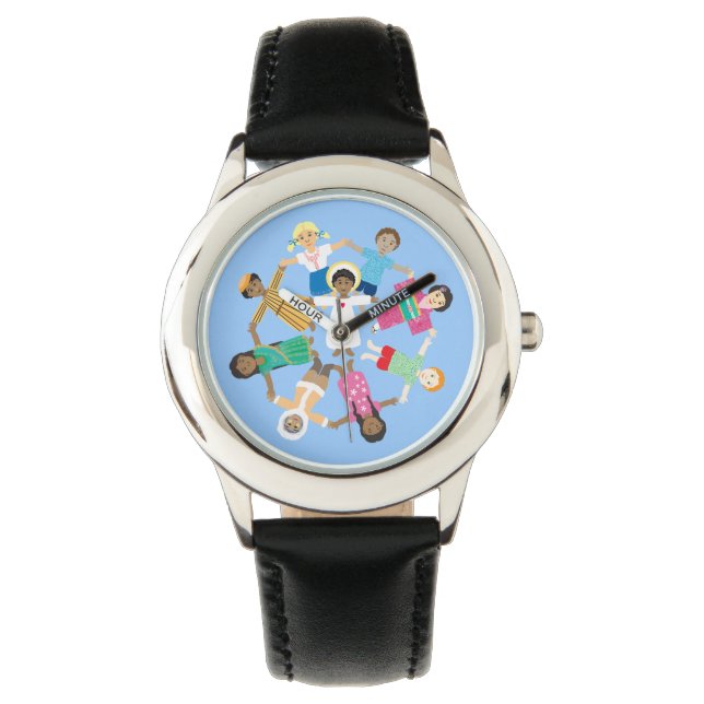 Reloj De Pulsera Jesús ama a los niños pequeños (Anverso)