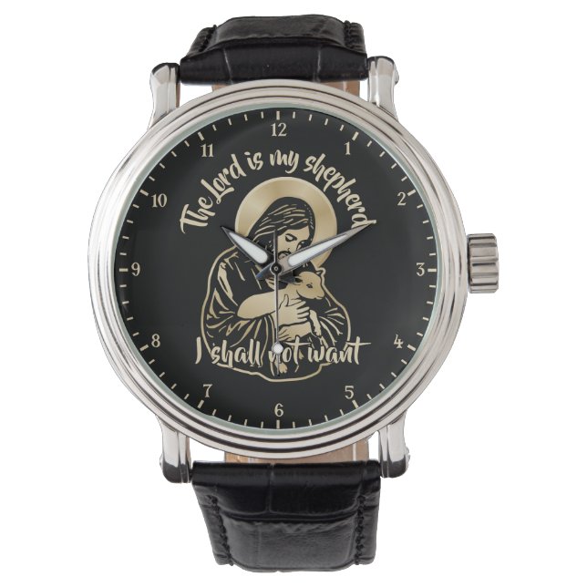 Reloj De Pulsera Jesus Caring Shepherd (Anverso)