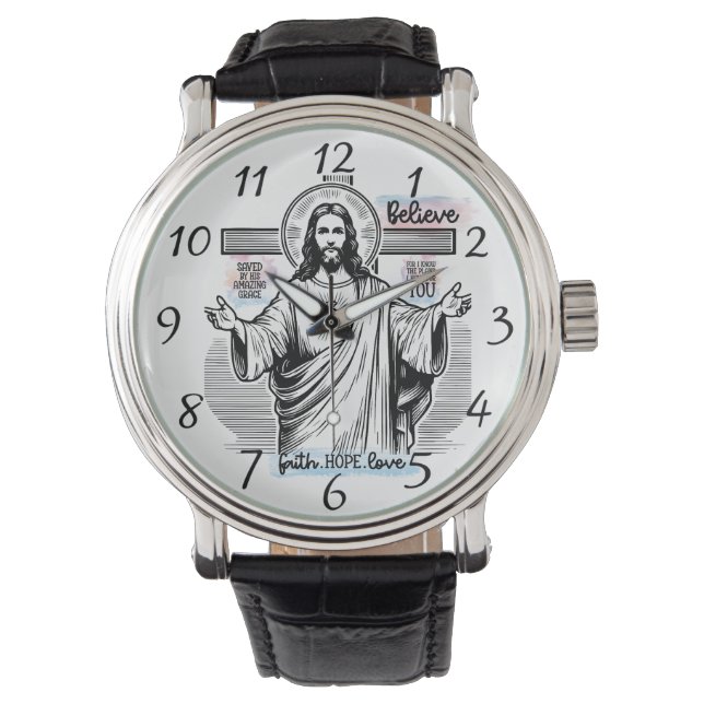 Reloj De Pulsera Jesús con una mirada serena (Anverso)