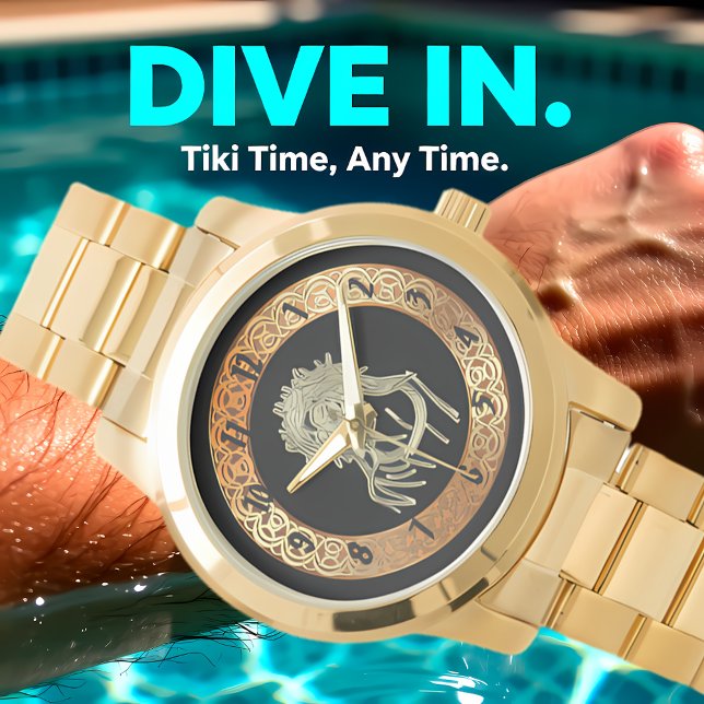 Reloj De Pulsera Jesús del oro mirando hacia el Dios brillando con  (Subido por el creador)