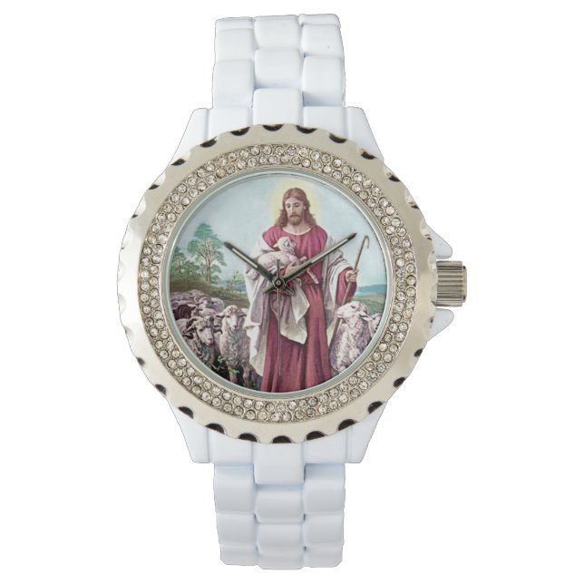 Reloj De Pulsera Jesús, El Buen Pastor (Anverso)