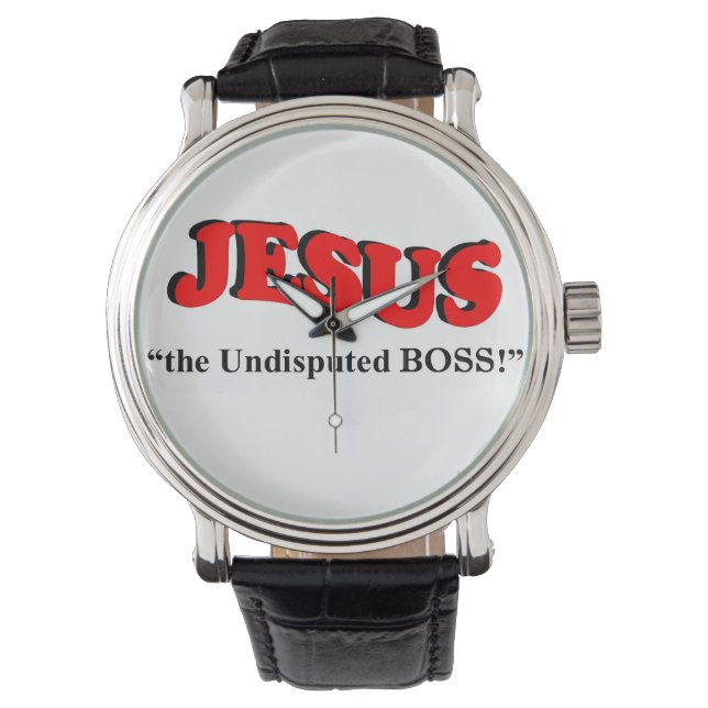 Reloj De Pulsera JESÚS - "¡el JEFE indiscutible!" (Reloj de muñecas (Anverso)