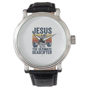 Reloj De Pulsera Jesus El Levantador de Peso Muerto Definitivo Cami