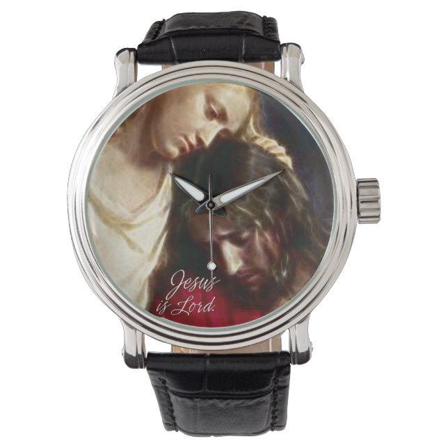 Reloj De Pulsera Jesús es lord 1A Watch & Numeral Options (Anverso)