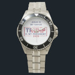 Reloj De Pulsera Jesús Es Mi Salvador Trump Es Mi Presidente<br><div class="desc">El Jesús es mi salvador Trump es mi reloj del presidente es un accesorio audaz y expresivo para los que quieren mostrar su fe y apoyo político. Con un diseño llamativo con un texto claro e impactante, este reloj es perfecto para un desgaste casual o como un inicio de conversación....</div>
