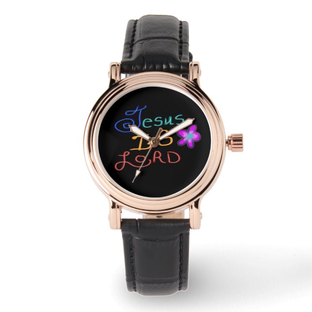Reloj De Pulsera Jesús es SEÑOR  (Anverso)
