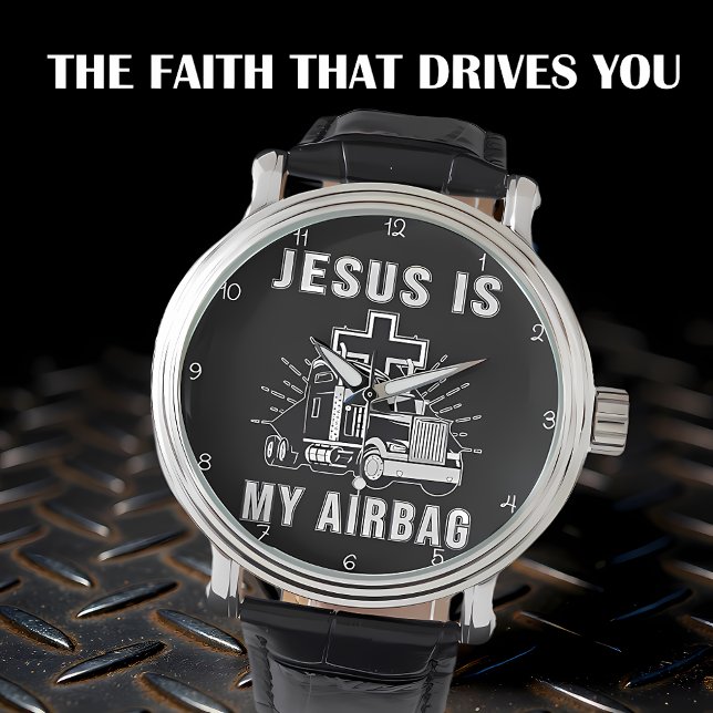 Reloj De Pulsera Jesus is My Airbag (Subido por el creador)