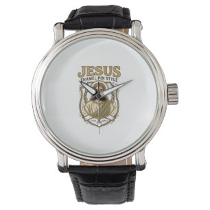 Reloj De Pulsera Jesus Pin de Esmalte Estilo Jesus Pin de Esmalte C