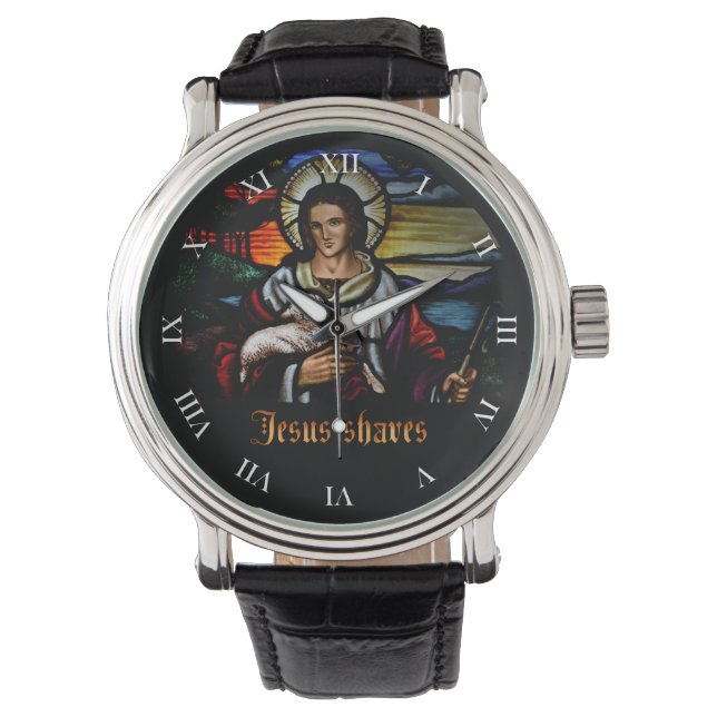 Reloj De Pulsera Jesús sacude la cara de mirar (Anverso)