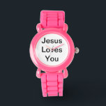 Reloj De Pulsera Jesús te ama<br><div class="desc">Vigilancia motivadora</div>