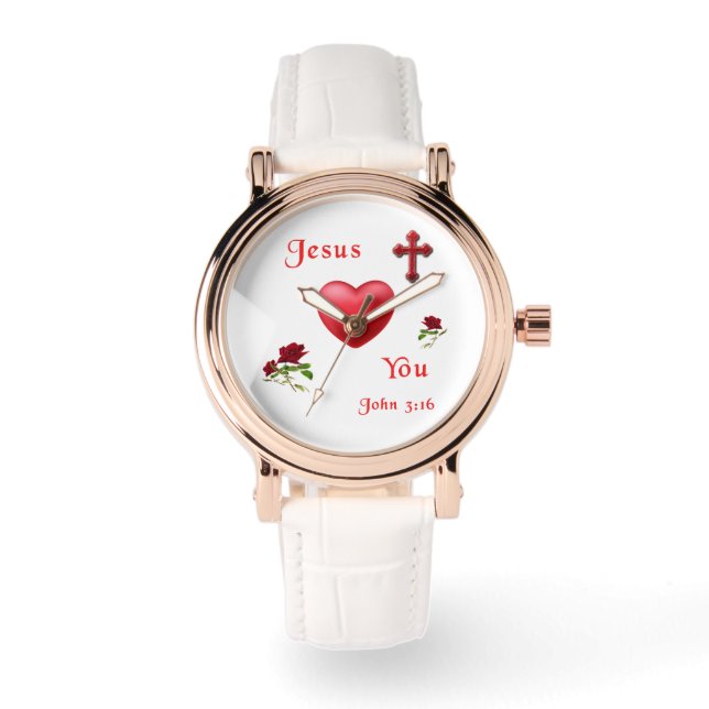 Reloj De Pulsera Jesús te ama (Anverso)