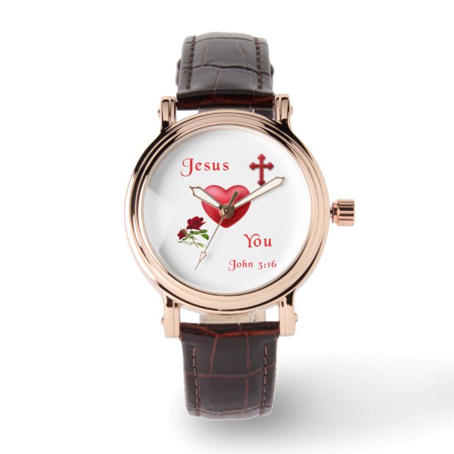 Reloj De Pulsera Jesús te ama (Anverso)