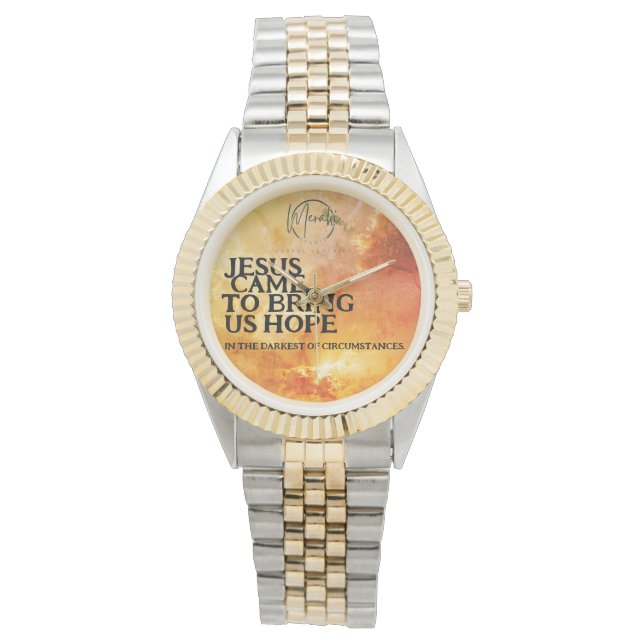 Reloj De Pulsera Jesús vino a traernos esperanza (Anverso)