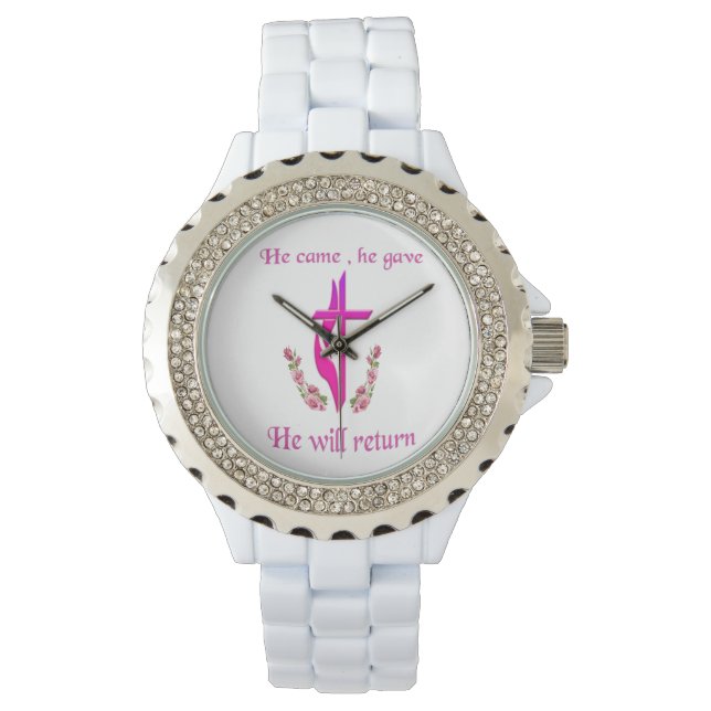 Reloj De Pulsera Jesús vino y regresará (Anverso)