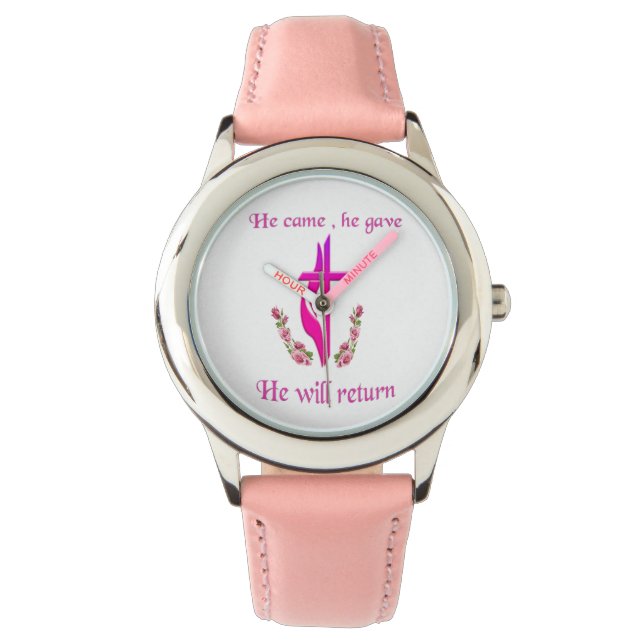 Reloj De Pulsera Jesús vino y regresará (Anverso)