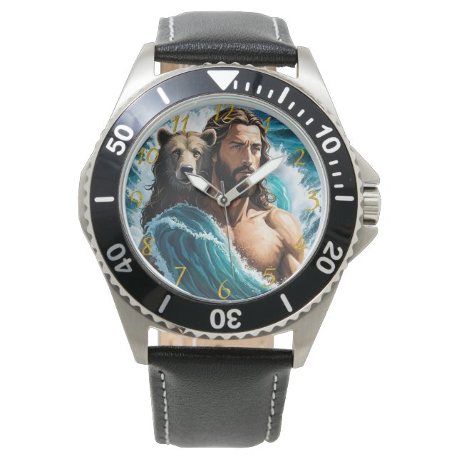 Reloj De Pulsera Jesús Y Oso (Anverso)