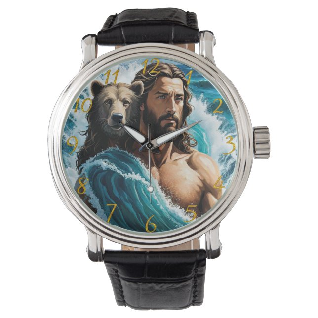 Reloj De Pulsera Jesús Y Oso (Anverso)