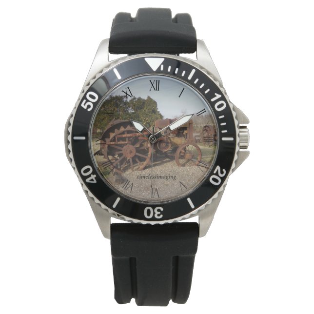 Reloj De Pulsera Jewelry, Men's Watches, Style rubber watchband.  (Anverso)