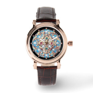 RELOJ DE PULSERA JEWELS DE ANTIGÜEDADES, GEMSTONES, PERLAS