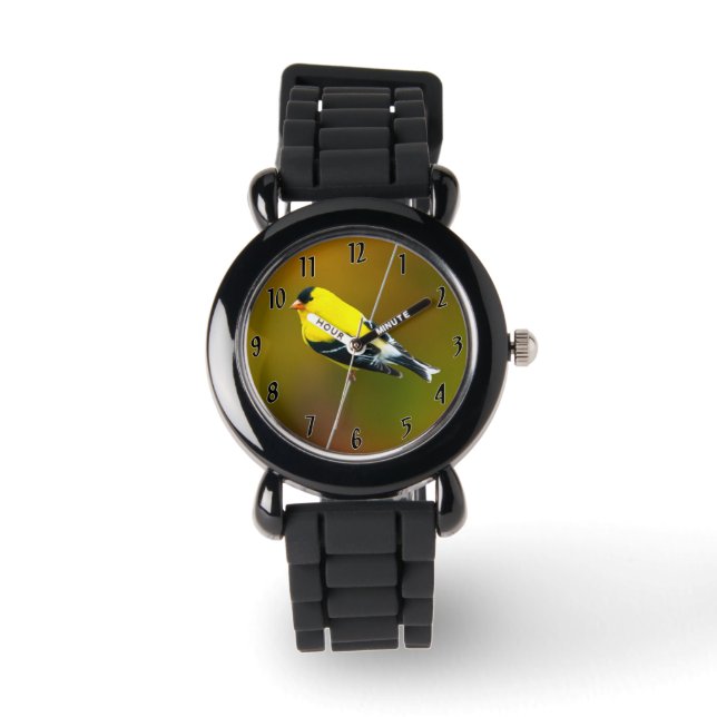 Reloj De Pulsera Jilguero Americano - Fotografía Original (Anverso)
