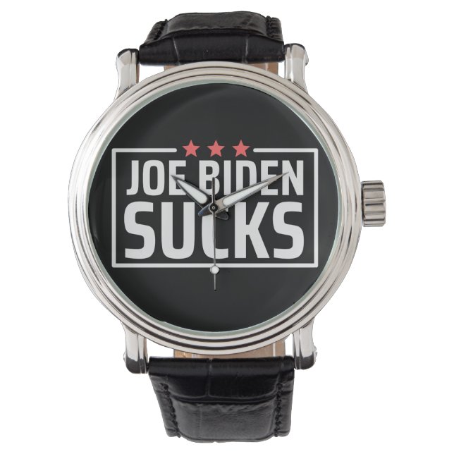 Reloj De Pulsera joe Biden Sucks (Anverso)