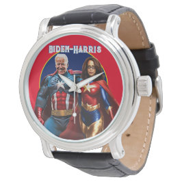 Reloj De Pulsera Joe Biden y Kamala Harris como superhéroes