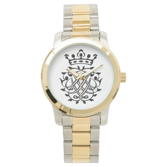 Reloj De Pulsera Johann Sebastian Bach Seal Escudo Monograma Insign (Anverso)