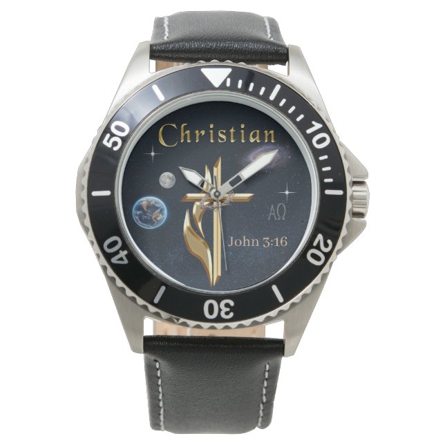 Reloj De Pulsera JOhn 3:16 (Anverso)