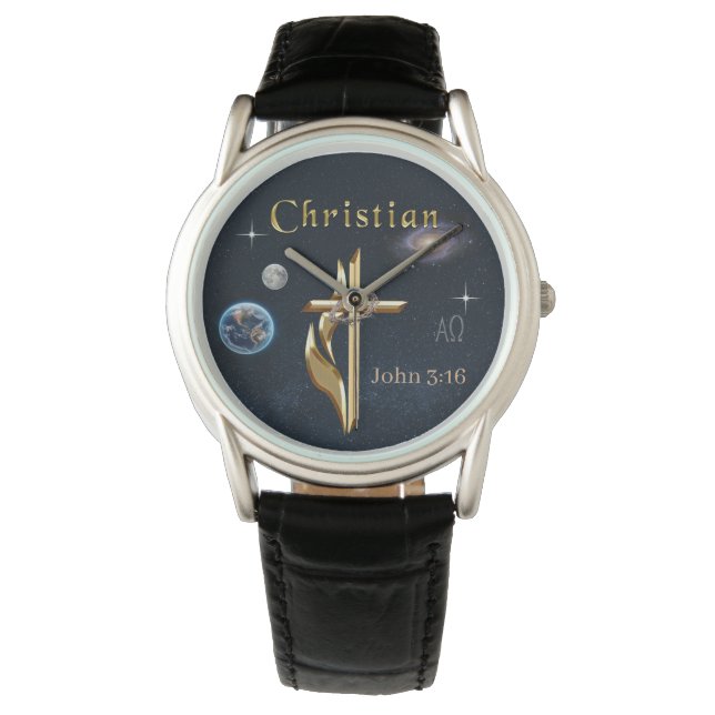 Reloj De Pulsera JOhn 3:16 (Anverso)