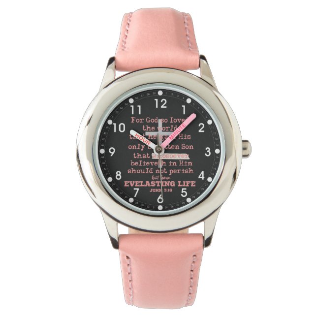 Reloj De Pulsera John 3,16 (Anverso)