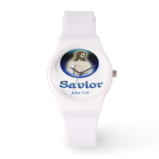 Reloj De Pulsera John 3:16 Salvador (Anverso)