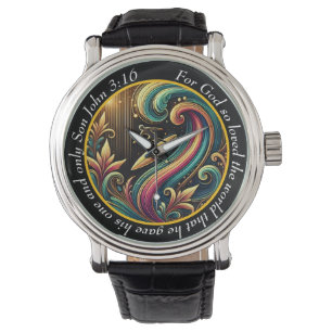 Reloj de pulsera John 3:16 Surfboard Timepiece Oce