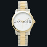 RELOJ DE PULSERA JOHN 3:16 VER<br><div class="desc">JOHN 3:16 VER</div>