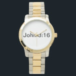RELOJ DE PULSERA JOHN 3:16 VER<br><div class="desc">JOHN 3:16 VER</div>