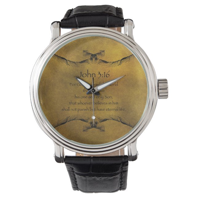 Reloj De Pulsera John 3:16 Watch (Anverso)