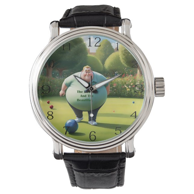 Reloj De Pulsera Jolly Lawn Bowler Man, (Anverso)