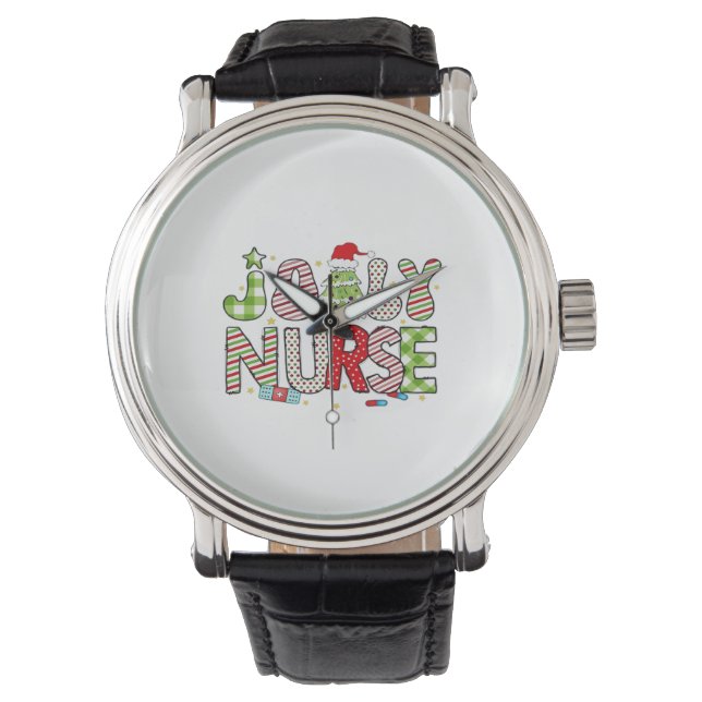 Reloj De Pulsera Jolly Nurse, camiseta clásica de Halloween (Anverso)