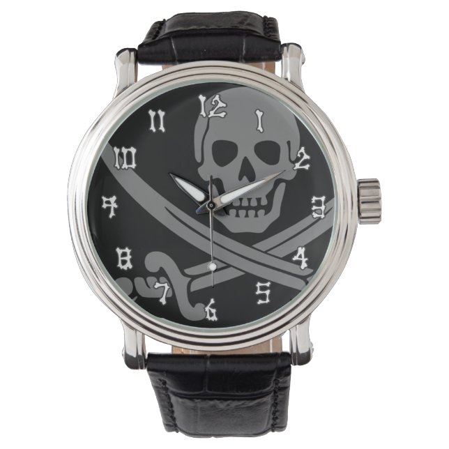 Reloj De Pulsera Jolly Roger Pirate (Anverso)
