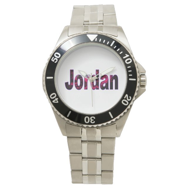 Reloj De Pulsera Jordan Classic Stainless Steless Watch (Anverso)