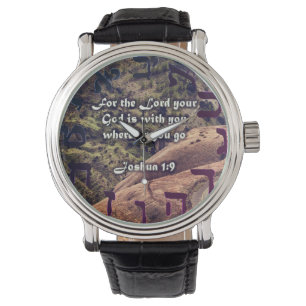 Reloj De Pulsera Joshua 1:9 Jesús hebreo