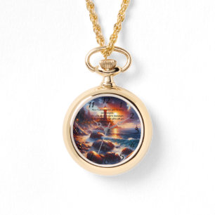 Reloj De Pulsera Joshua 1:9:Oración de fe cristiana