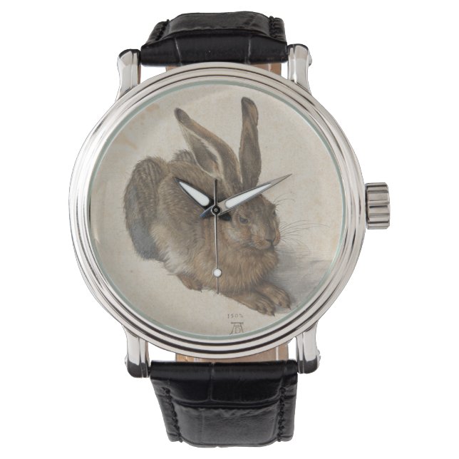 Reloj De Pulsera Joven liebre de Albrecht Durer (Anverso)