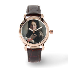 Reloj De Pulsera Joven perdida en sueños (leyendo un libro)