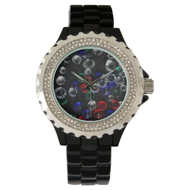 Reloj De Pulsera Joyas y piedras preciosas dispersas (Anverso)