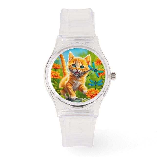 Reloj De Pulsera Joyous Kitten (Anverso)