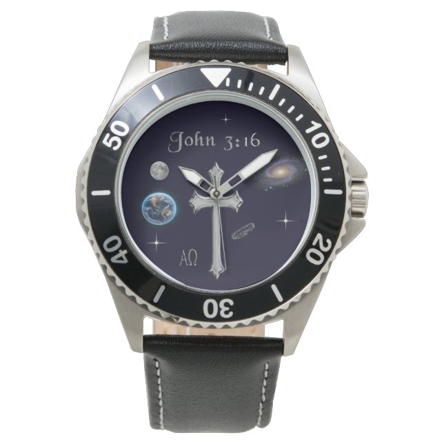 Reloj De Pulsera Juan 3:16 (Anverso)